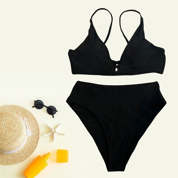 Bikini High Waisted Black - Picture 1 of 11